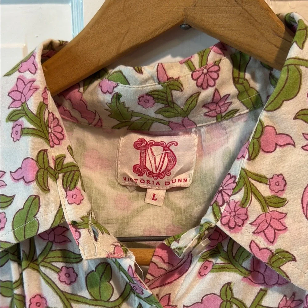 Victoria Dunn Pink and Green Floral Maxi Dress - Picture 3 of 3